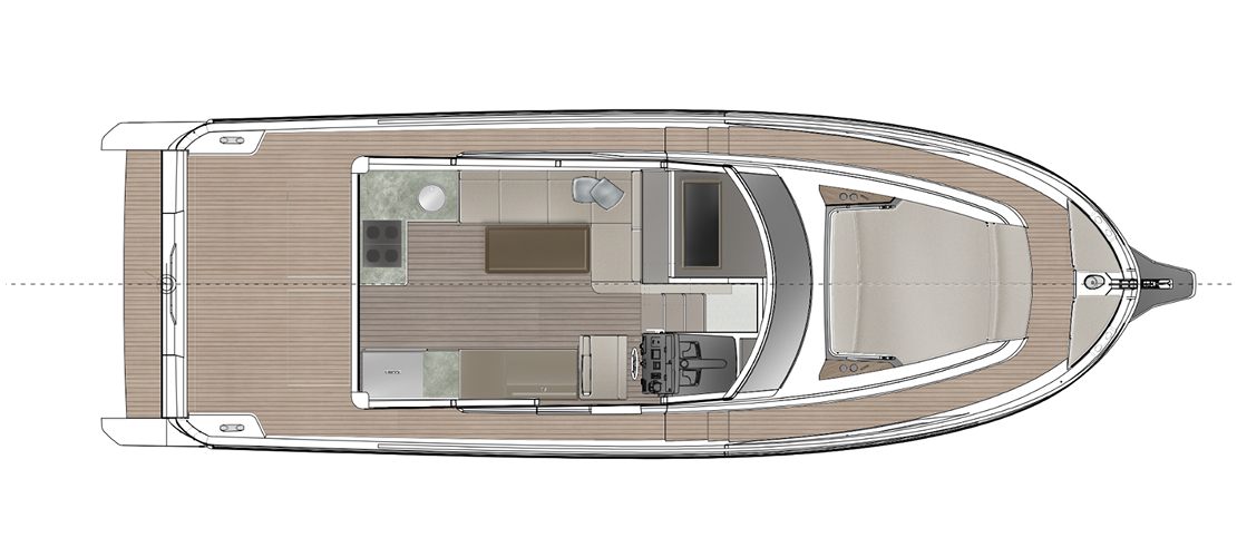 Main deck - Optional cockpit seating
