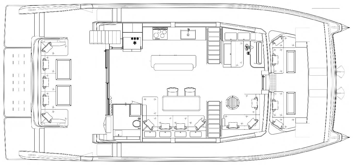 Main deck - Optional forward lounge